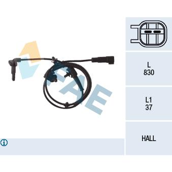 Capteur, vitesse de roue FAE OEM 1235324 Capteur, vitesse de roue FAE OEM 1235324