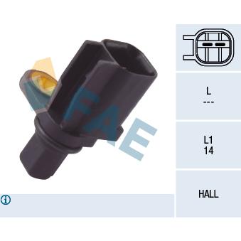 Capteur, vitesse de roue FAE OEM 1847905 Capteur, vitesse de roue FAE OEM 1847905
