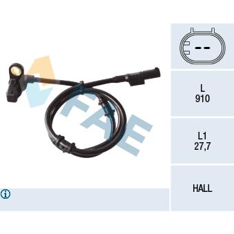 Capteur, vitesse de roue FAE OEM 1635421918 Capteur, vitesse de roue FAE OEM 1635421918