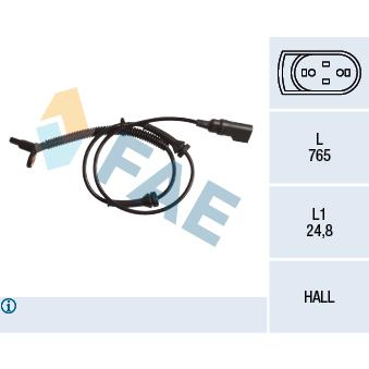 Capteur, vitesse de roue FAE OEM 2N112B372AA