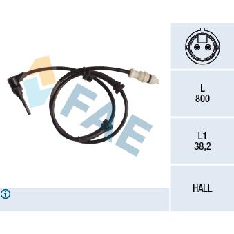 Capteur, vitesse de roue FAE OEM 46846932 Capteur, vitesse de roue FAE OEM 46846932