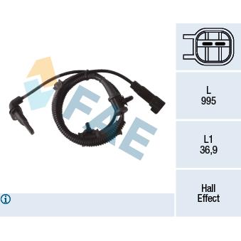 Capteur, vitesse de roue FAE OEM 13359593