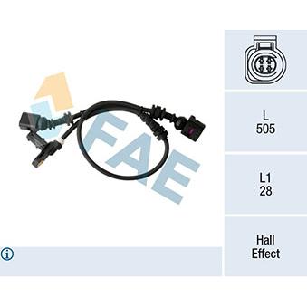 Capteur, vitesse de roue FAE OEM 2M212B372EA
