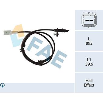 Capteur, vitesse de roue FAE OEM 4545E9