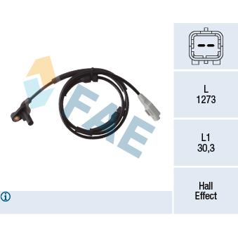Capteur, vitesse de roue FAE OEM 4545C8