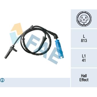 Capteur, vitesse de roue FAE OEM 131522