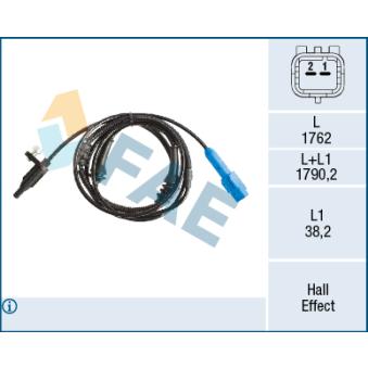 Capteur, vitesse de roue FAE OEM 4545J0