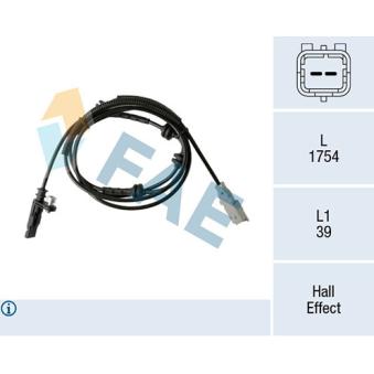 Capteur, vitesse de roue FAE OEM 4545H6