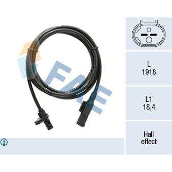 Capteur, vitesse de roue FAE OEM 9065400217