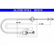 ATE 24.3728-1019.2 - Tirette à câble, commande d'embrayage