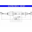 Tirette à câble, commande d'embrayage ATE [24.3728-1301.2]