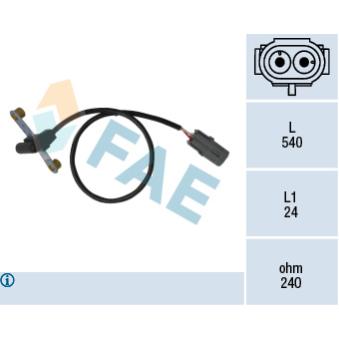 Capteur d'angle, vilebrequin FAE OEM 7700742635 Capteur d'angle, vilebrequin FAE OEM 7700742635