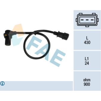 Capteur d'angle, vilebrequin FAE OEM 46411427