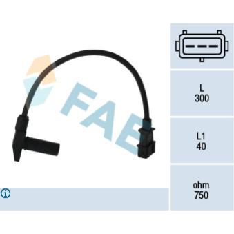 Capteur d'angle, vilebrequin FAE OEM 7721274