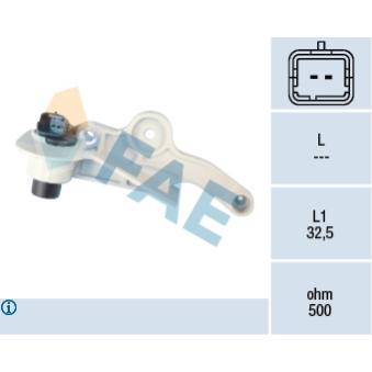 Capteur d'angle, vilebrequin FAE OEM 9639999980
