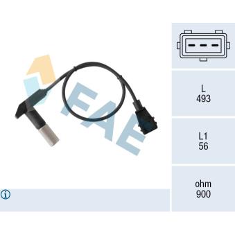 Capteur d'angle, vilebrequin FAE OEM PC234