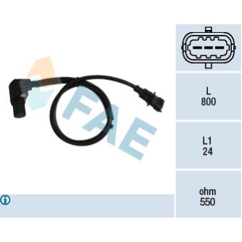 Capteur d'angle, vilebrequin FAE 79239