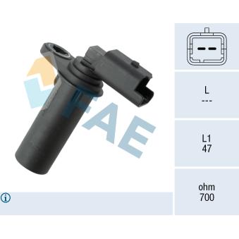 Capteur d'angle, vilebrequin FAE OEM 8200691795