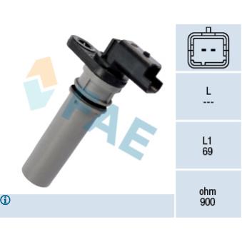 Capteur de vitesse de roue, boîte automatique FAE 79256