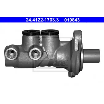 Maître-cylindre de frein ATE 24.4122-1703.3 pour PEUGEOT 207 1.6 HDi - 90cv