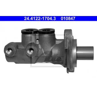 Maître-cylindre de frein ATE 24.4122-1704.3 pour PEUGEOT 207 1.6 HDi - 90cv