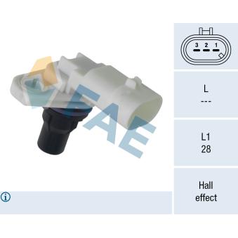 Capteur, position d'arbre à cames FAE 79347