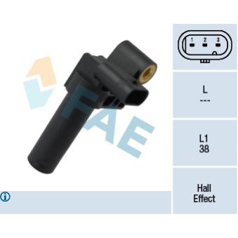 Capteur d'angle, vilebrequin FAE 79377 pour CITROEN JUMPER 2.2 HDI 150 - 150cv