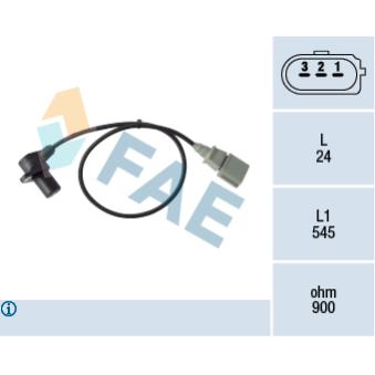 Capteur d'angle, vilebrequin FAE 79411