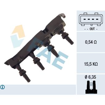 Bobine d'allumage FAE OEM 597099
