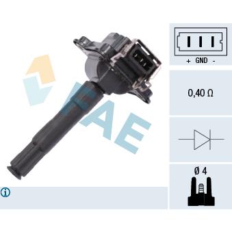 Bobine d'allumage FAE OEM 058905105