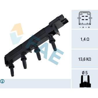 Bobine d'allumage FAE OEM 597098
