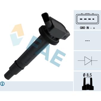 Bobine d'allumage FAE OEM 90919A2001