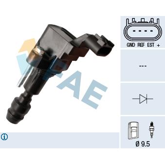 Bobine d'allumage FAE OEM 12638824
