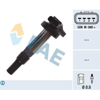 Bobine d'allumage FAE 80361