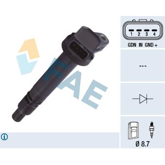 Bobine d'allumage FAE OEM 9091902256