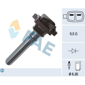 Bobine d'allumage FAE OEM 134020