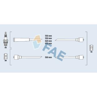 Kit de câbles d'allumage FAE [83010]