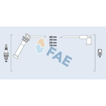 Kit de câbles d'allumage FAE 83263