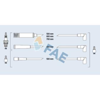 Kit de câbles d'allumage FAE OEM 1612545