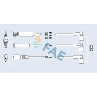 Kit de câbles d'allumage FAE OEM 90297423 Kit de câbles d'allumage FAE OEM 90297423