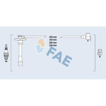 Kit de câbles d'allumage FAE 83588