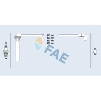 Kit de câbles d'allumage FAE OEM 4883233 Kit de câbles d'allumage FAE OEM 4883233