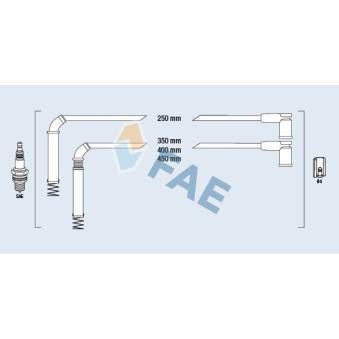 Kit de câbles d'allumage FAE OEM 1319061