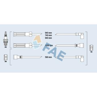 Kit de câbles d'allumage FAE 85380