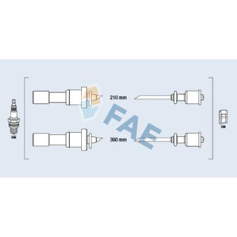 Kit de câbles d'allumage FAE 85393