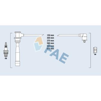 Kit de câbles d'allumage FAE OEM 2750137A00