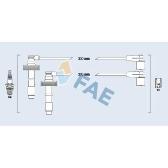 Kit de câbles d'allumage FAE 85481