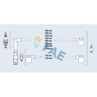 Kit de câbles d'allumage FAE [85520]