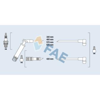 Kit de câbles d'allumage FAE OEM 1612554