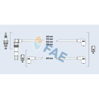 Kit de câbles d'allumage FAE OEM 036905409